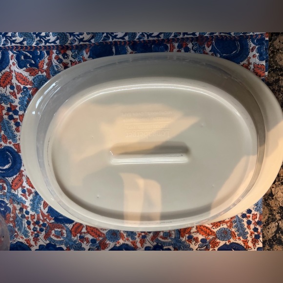 Longaberger Cream Oval Serving Dish - Picture 4 of 5